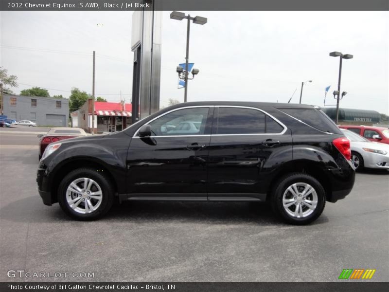Black / Jet Black 2012 Chevrolet Equinox LS AWD