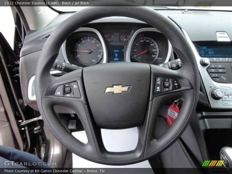 Black / Jet Black 2012 Chevrolet Equinox LS AWD