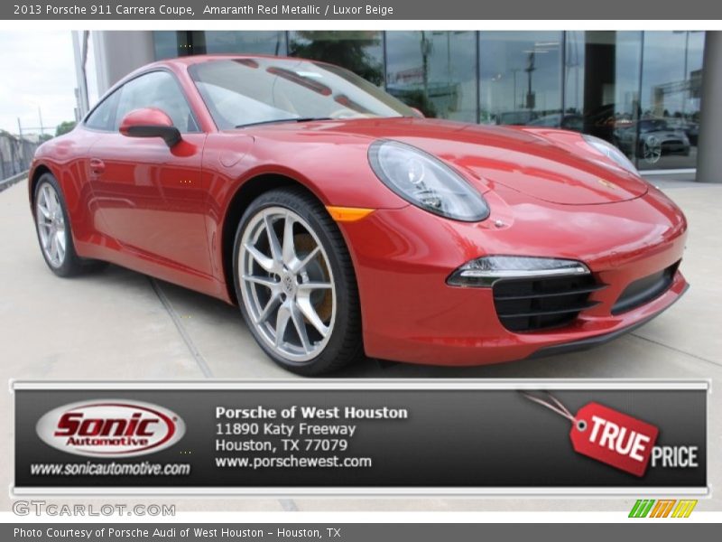 Amaranth Red Metallic / Luxor Beige 2013 Porsche 911 Carrera Coupe