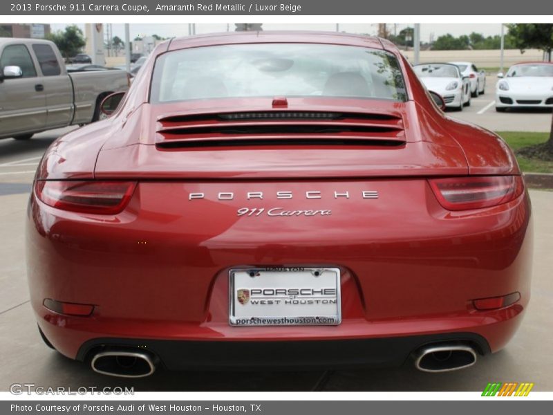 Amaranth Red Metallic / Luxor Beige 2013 Porsche 911 Carrera Coupe
