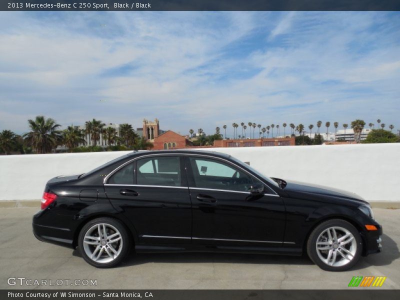 Black / Black 2013 Mercedes-Benz C 250 Sport