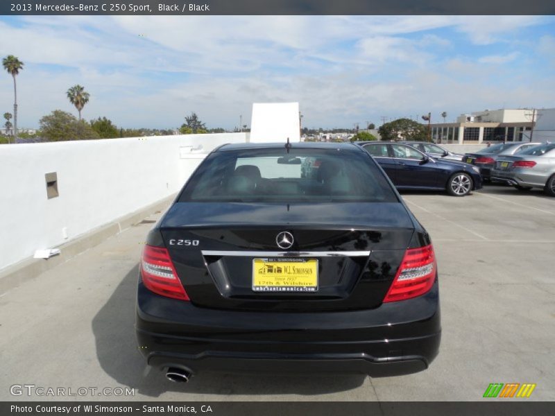 Black / Black 2013 Mercedes-Benz C 250 Sport
