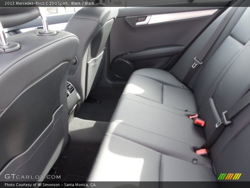 Black / Black 2013 Mercedes-Benz C 250 Sport