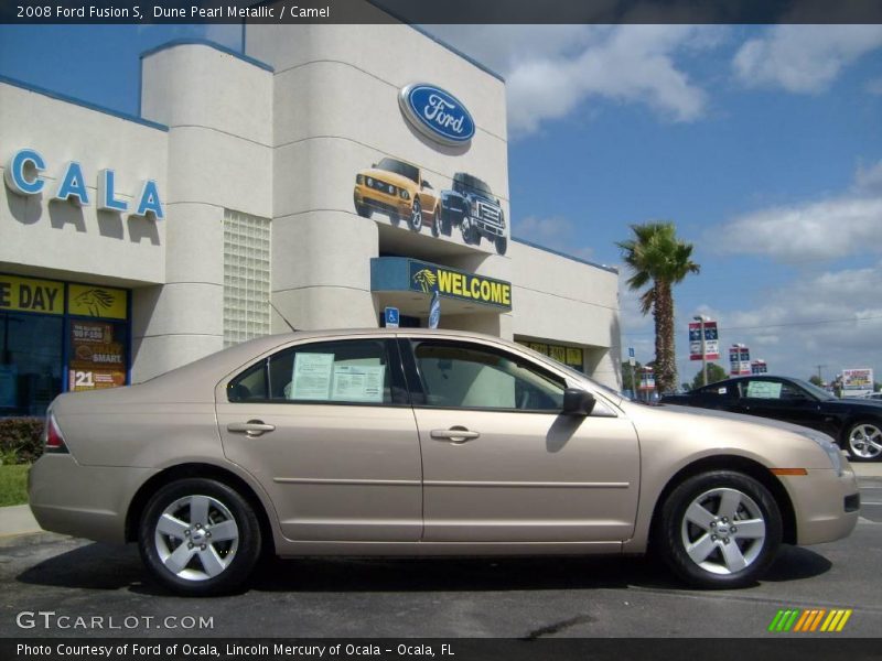 Dune Pearl Metallic / Camel 2008 Ford Fusion S
