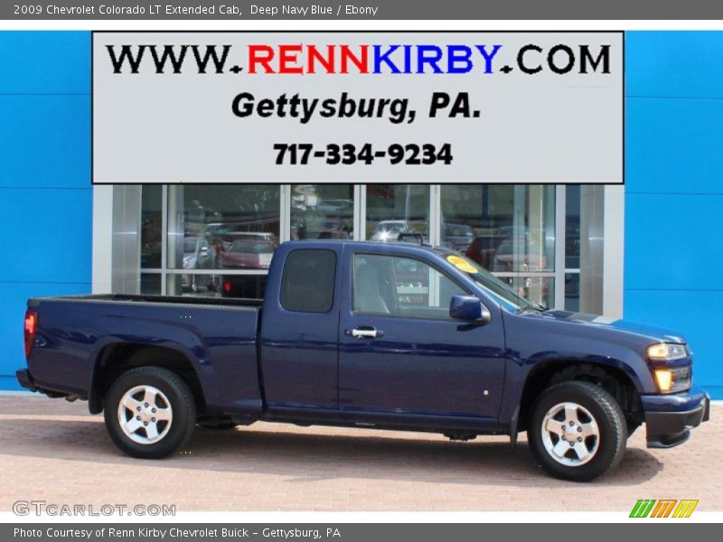 Deep Navy Blue / Ebony 2009 Chevrolet Colorado LT Extended Cab