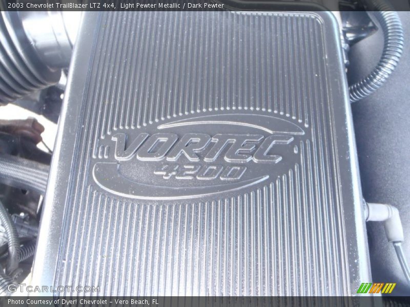 Light Pewter Metallic / Dark Pewter 2003 Chevrolet TrailBlazer LTZ 4x4