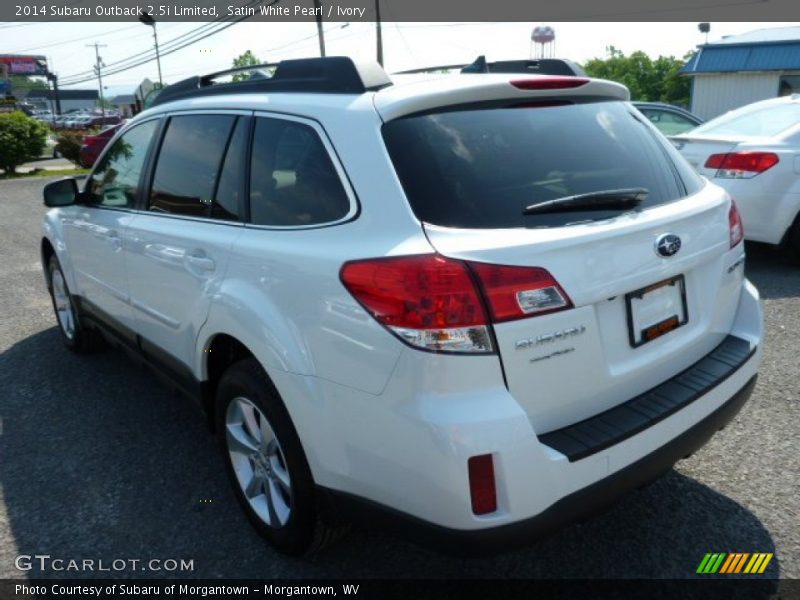 Satin White Pearl / Ivory 2014 Subaru Outback 2.5i Limited