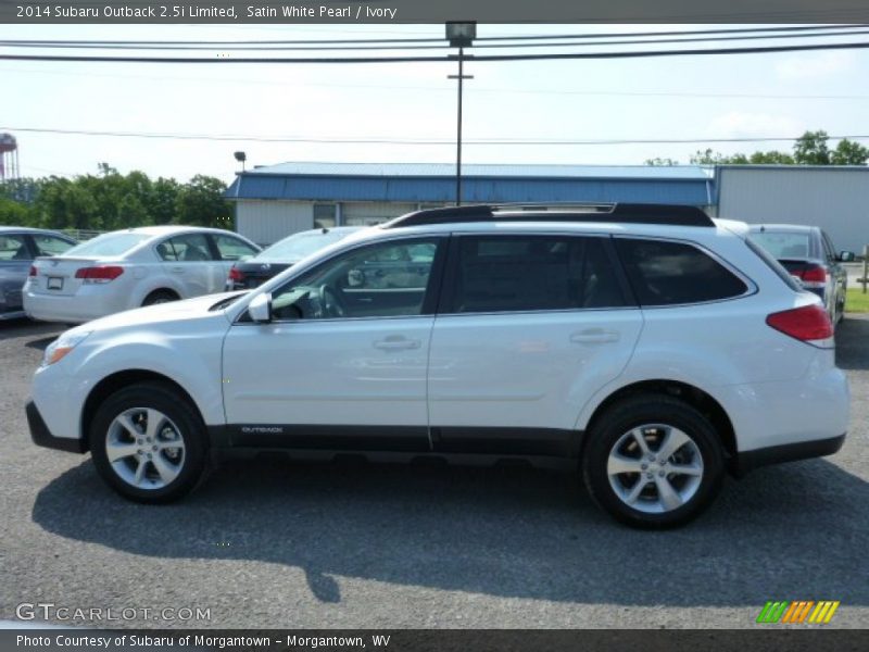 Satin White Pearl / Ivory 2014 Subaru Outback 2.5i Limited