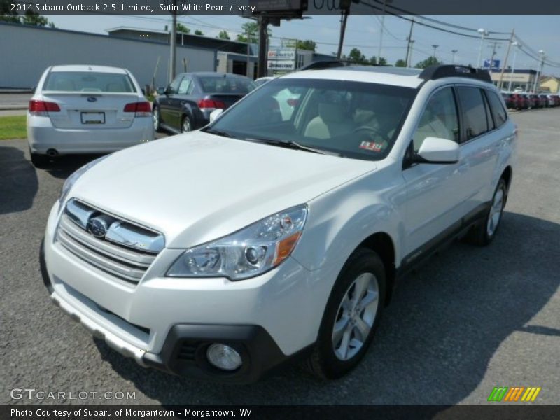 Satin White Pearl / Ivory 2014 Subaru Outback 2.5i Limited