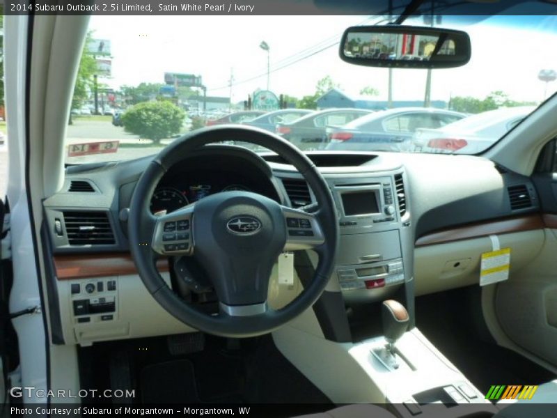 Satin White Pearl / Ivory 2014 Subaru Outback 2.5i Limited