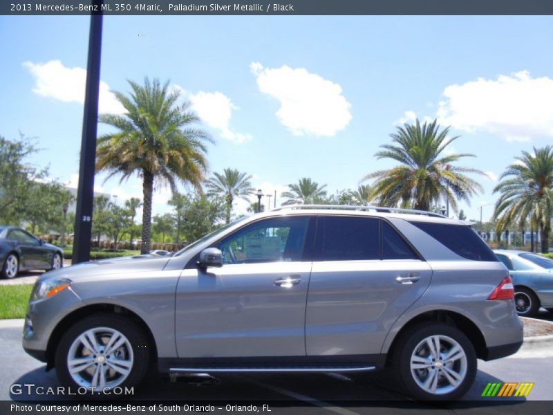 Palladium Silver Metallic / Black 2013 Mercedes-Benz ML 350 4Matic