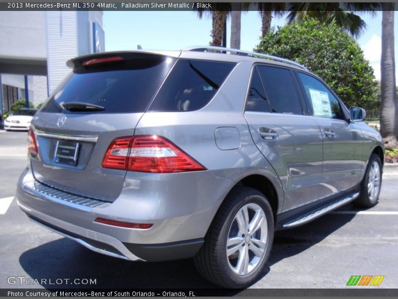 Palladium Silver Metallic / Black 2013 Mercedes-Benz ML 350 4Matic