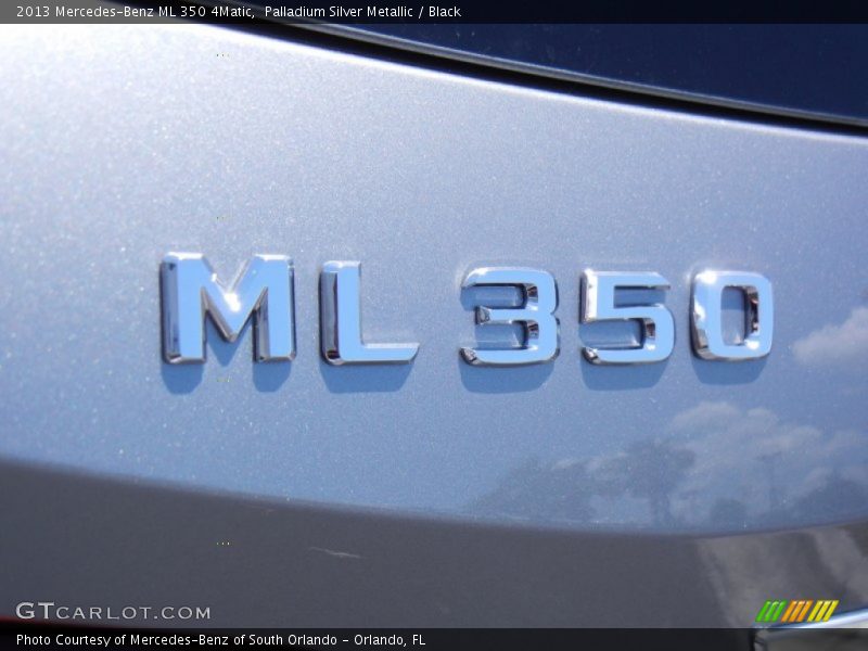 Palladium Silver Metallic / Black 2013 Mercedes-Benz ML 350 4Matic
