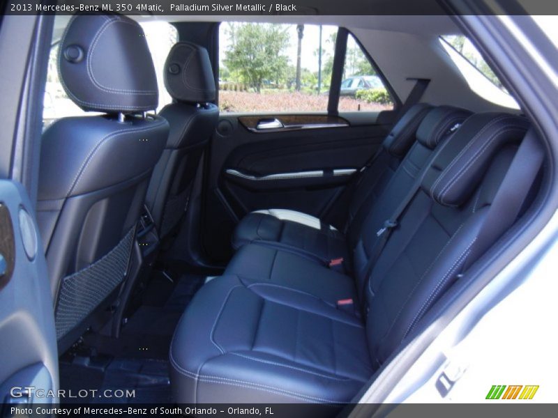 Palladium Silver Metallic / Black 2013 Mercedes-Benz ML 350 4Matic