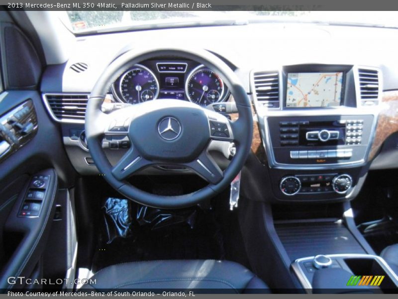 Palladium Silver Metallic / Black 2013 Mercedes-Benz ML 350 4Matic