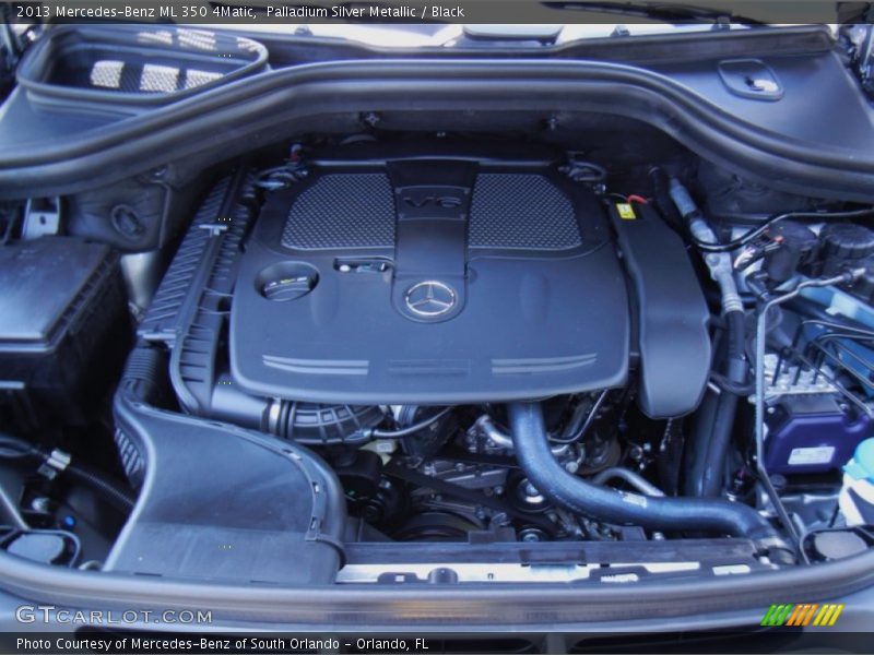Palladium Silver Metallic / Black 2013 Mercedes-Benz ML 350 4Matic