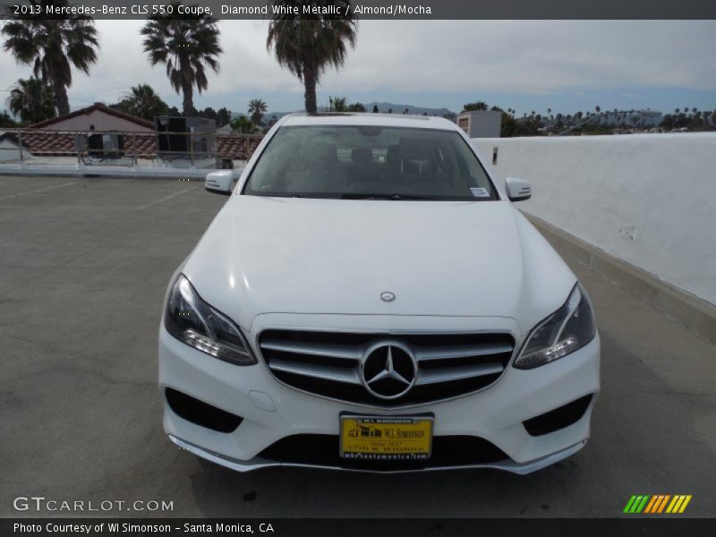 Diamond White Metallic / Almond/Mocha 2013 Mercedes-Benz CLS 550 Coupe