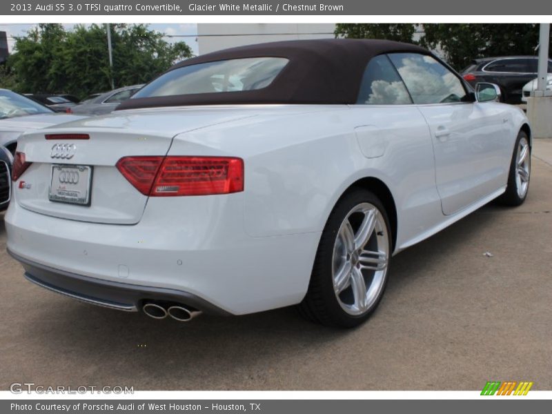 Glacier White Metallic / Chestnut Brown 2013 Audi S5 3.0 TFSI quattro Convertible