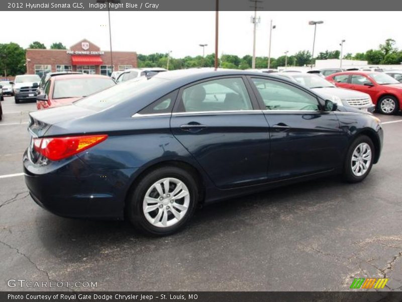 Indigo Night Blue / Gray 2012 Hyundai Sonata GLS