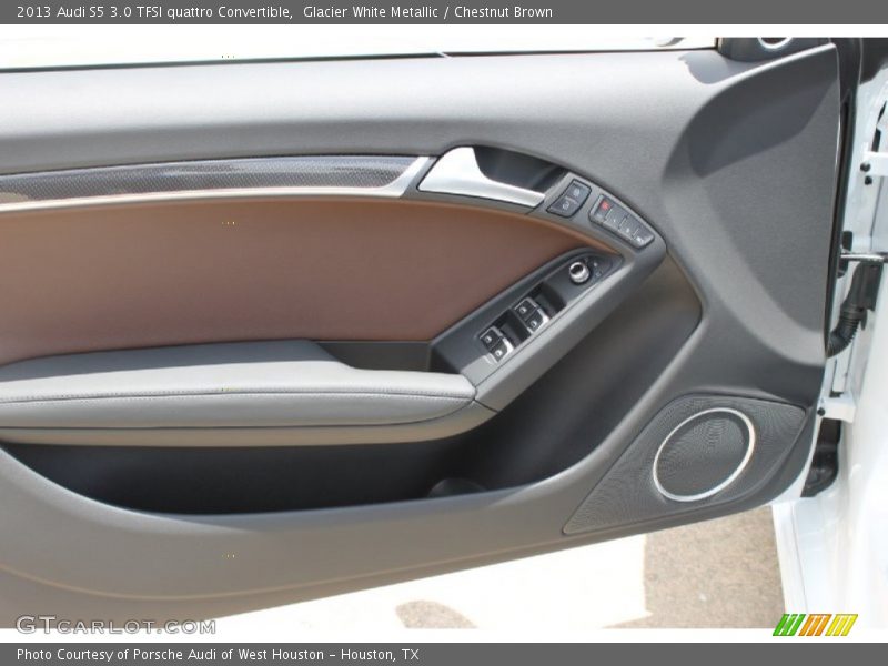 Glacier White Metallic / Chestnut Brown 2013 Audi S5 3.0 TFSI quattro Convertible