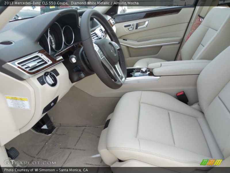 Diamond White Metallic / Almond/Mocha 2013 Mercedes-Benz CLS 550 Coupe