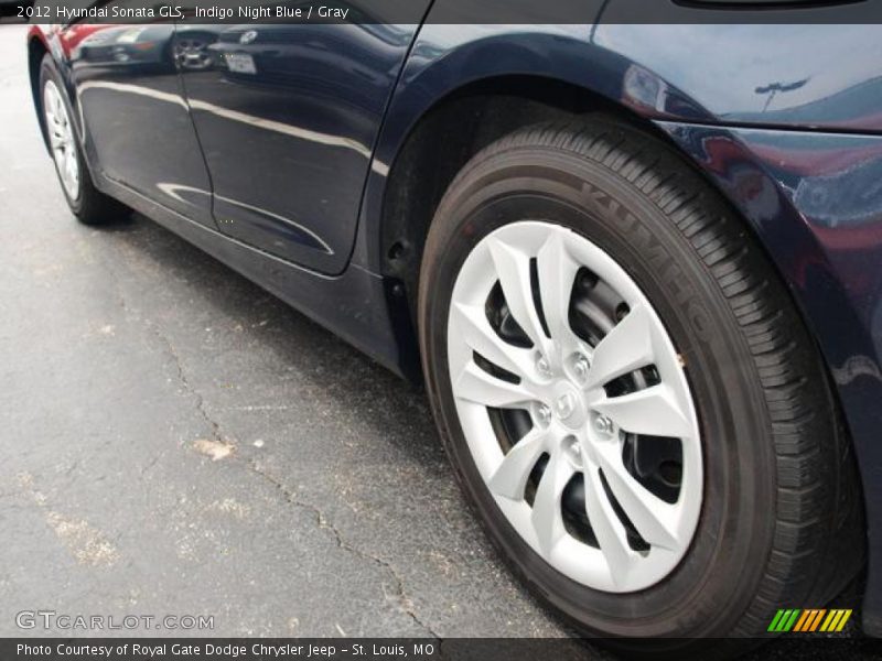 Indigo Night Blue / Gray 2012 Hyundai Sonata GLS