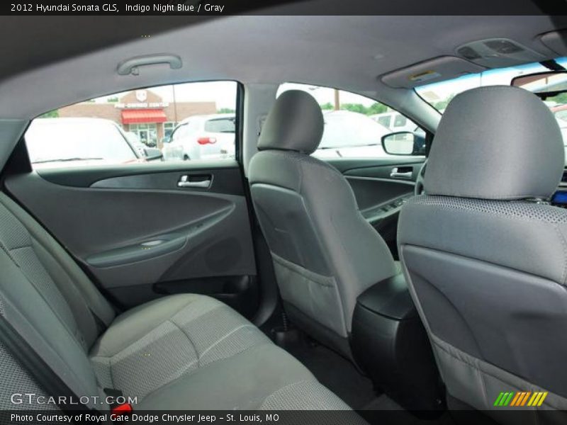 Indigo Night Blue / Gray 2012 Hyundai Sonata GLS