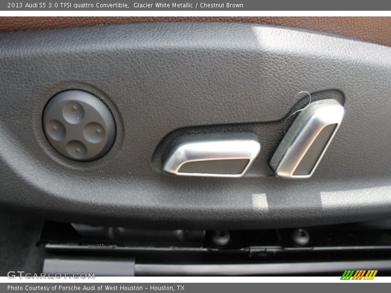 Glacier White Metallic / Chestnut Brown 2013 Audi S5 3.0 TFSI quattro Convertible