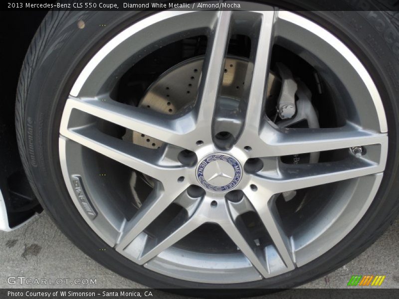 Diamond White Metallic / Almond/Mocha 2013 Mercedes-Benz CLS 550 Coupe