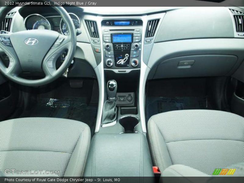 Indigo Night Blue / Gray 2012 Hyundai Sonata GLS