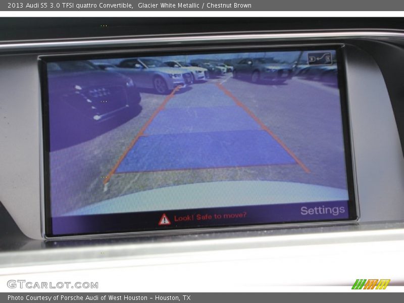 Glacier White Metallic / Chestnut Brown 2013 Audi S5 3.0 TFSI quattro Convertible