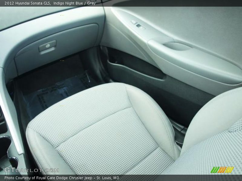 Indigo Night Blue / Gray 2012 Hyundai Sonata GLS