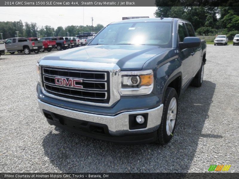 Stealth Gray Metallic / Jet Black 2014 GMC Sierra 1500 SLE Crew Cab 4x4