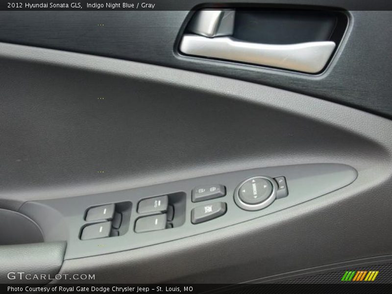 Indigo Night Blue / Gray 2012 Hyundai Sonata GLS