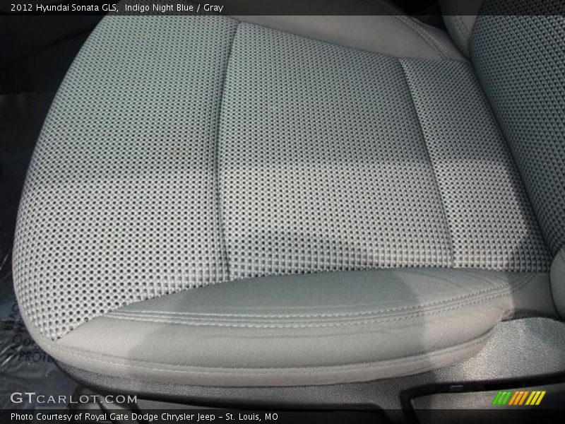 Indigo Night Blue / Gray 2012 Hyundai Sonata GLS