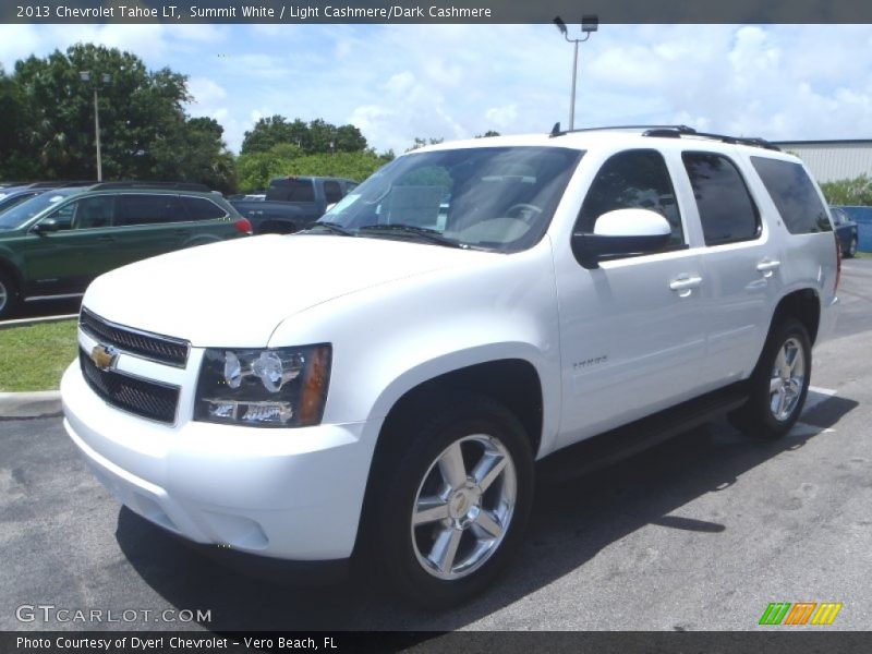 Summit White / Light Cashmere/Dark Cashmere 2013 Chevrolet Tahoe LT