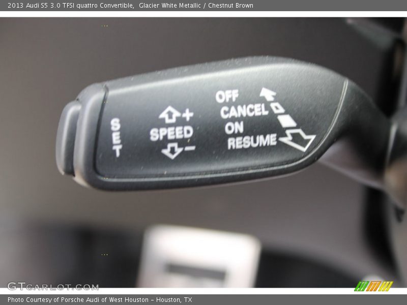 Glacier White Metallic / Chestnut Brown 2013 Audi S5 3.0 TFSI quattro Convertible