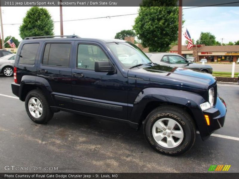 Blackberry Pearl / Dark Slate Gray 2011 Jeep Liberty Sport 4x4