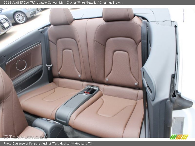 Glacier White Metallic / Chestnut Brown 2013 Audi S5 3.0 TFSI quattro Convertible