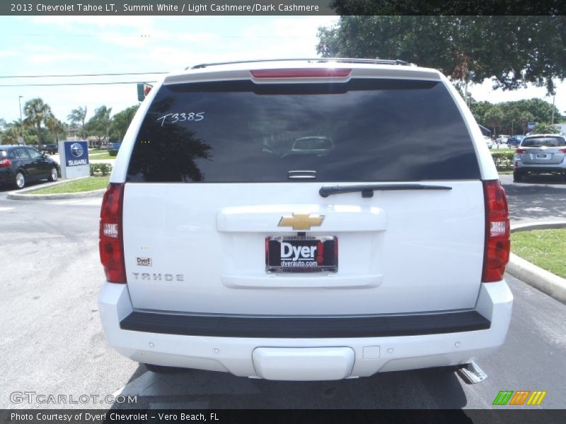 Summit White / Light Cashmere/Dark Cashmere 2013 Chevrolet Tahoe LT