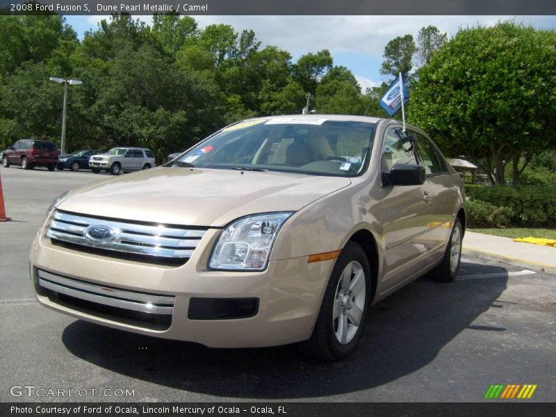 Dune Pearl Metallic / Camel 2008 Ford Fusion S
