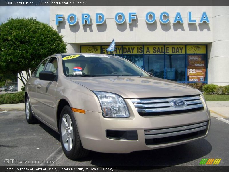 Dune Pearl Metallic / Camel 2008 Ford Fusion S