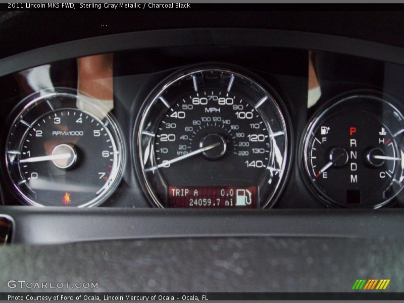 Sterling Gray Metallic / Charcoal Black 2011 Lincoln MKS FWD