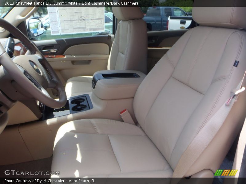 Summit White / Light Cashmere/Dark Cashmere 2013 Chevrolet Tahoe LT