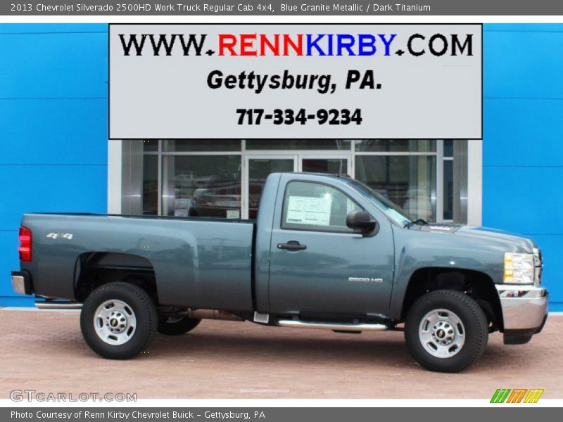 Blue Granite Metallic / Dark Titanium 2013 Chevrolet Silverado 2500HD Work Truck Regular Cab 4x4