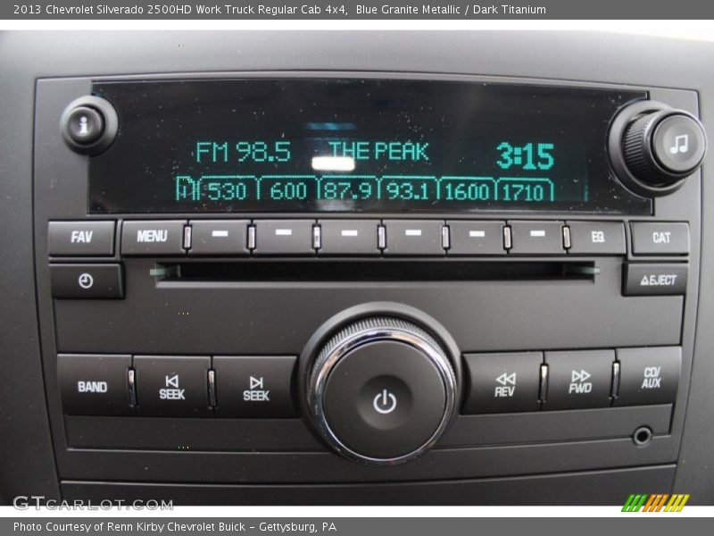 Blue Granite Metallic / Dark Titanium 2013 Chevrolet Silverado 2500HD Work Truck Regular Cab 4x4