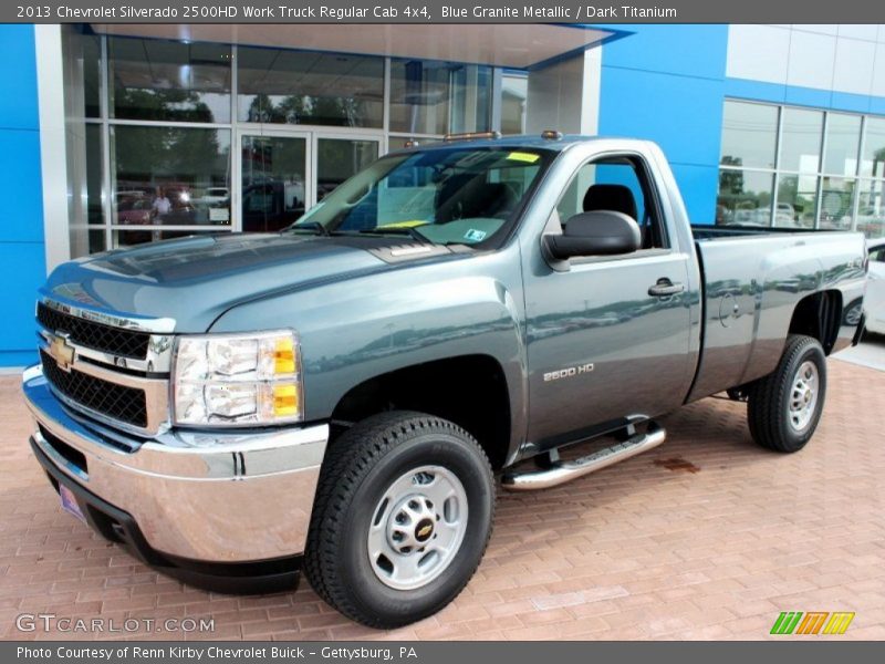 Blue Granite Metallic / Dark Titanium 2013 Chevrolet Silverado 2500HD Work Truck Regular Cab 4x4