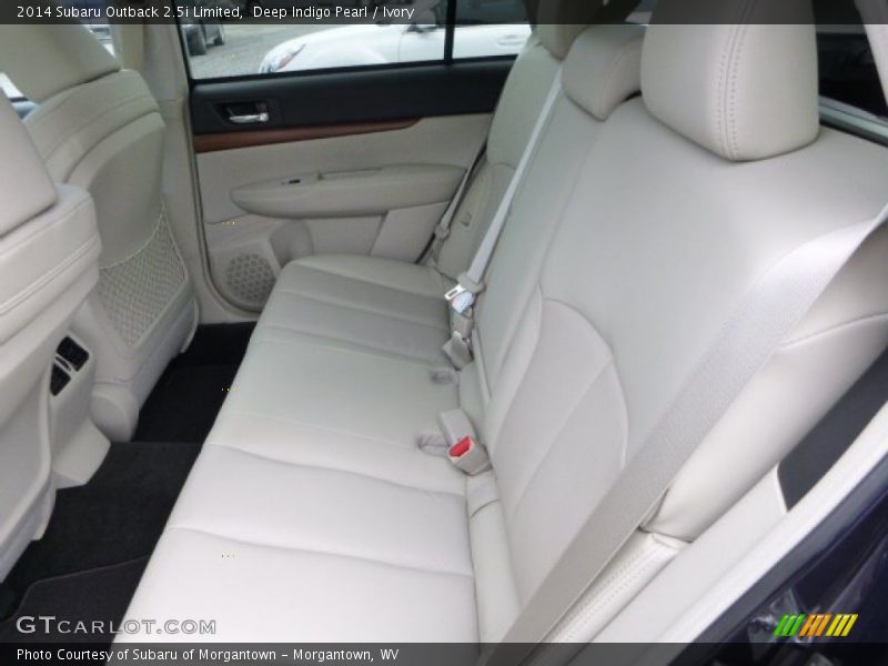 Rear Seat of 2014 Outback 2.5i Limited