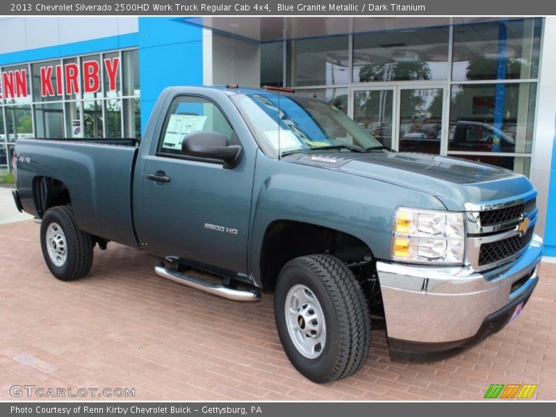 Blue Granite Metallic / Dark Titanium 2013 Chevrolet Silverado 2500HD Work Truck Regular Cab 4x4
