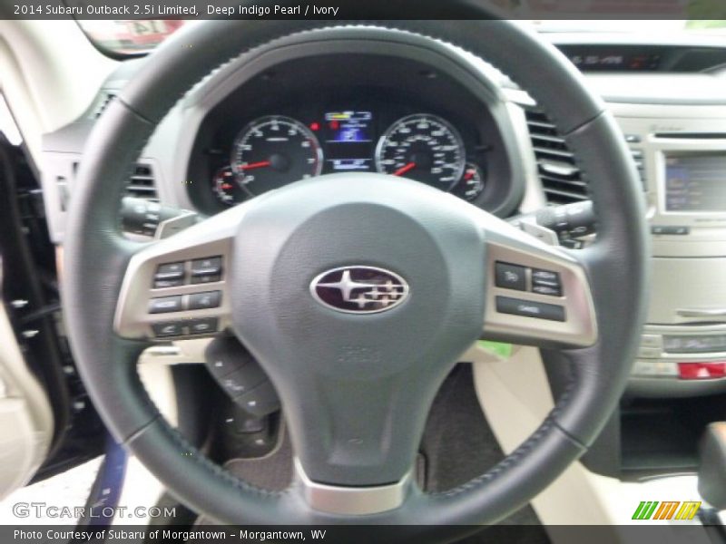 Deep Indigo Pearl / Ivory 2014 Subaru Outback 2.5i Limited